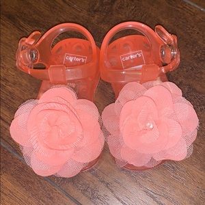 Coral Infant Jelly Sandals
